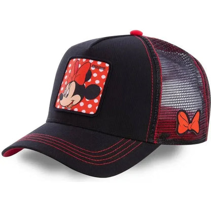 🍒Cartoon baseball cap high quality unisex embroidered patch baseball cap unisex trucker hat mesh hats for women sun hat