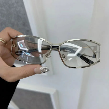 🍒Square designer sunglasses for women unisex metal frame cool eyeglasses female designer fashion eyewear DesignedTo Be Cool