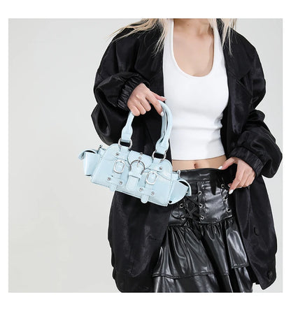 🍒Shoulder & crossbody bag in one solid popularity hot trendy stylish design y2k handbags for women fashion accessories Bag A Beaut Bits-y Bag