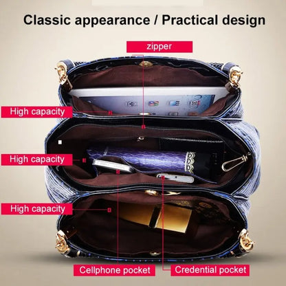 🍒Faux crocodile leather bag designer for women handbags womens summer bag top handle  bags ladies casual tote Dial Up On Croc