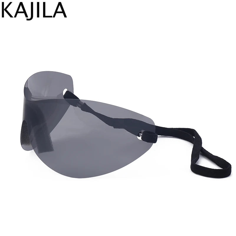 🍒Oversized sunglasses rimless shades unisex sunnies for   women Y2K sports eyeglasses luxury designer shades eyewear trendy party glasses futuristic sunglasses designer Dont RISk losing this for your FUTURe just TICk