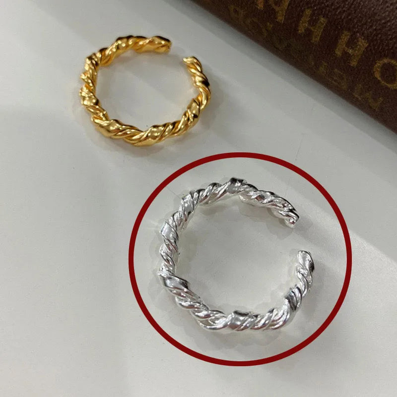 🍒925 Sterling silver rings for women geometric fine jewellery finger adjustable rings Interware cubic zirconia accessorize trendy jewellery for women birthday gifts