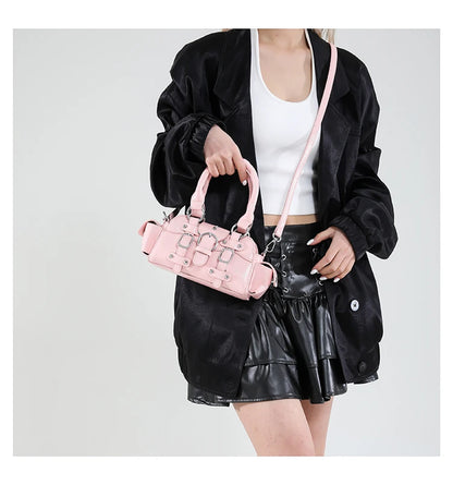 🍒Shoulder & crossbody bag in one solid popularity hot trendy stylish design y2k handbags for women fashion accessories Bag A Beaut Bits-y Bag