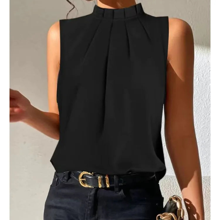 🍒Cold shoulder black top short sleeve design office wear women Ladie blousese summer casual wear feminine shirt Choose Chic