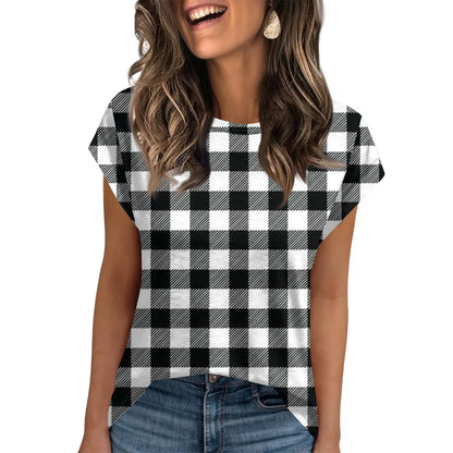 🍒Womens summer tops crop striped workout tee cap sleeve t-shirt to wear under jacket fashion trendy clothes