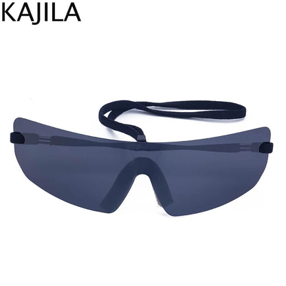 🍒Oversized sunglasses rimless shades unisex sunnies for   women Y2K sports eyeglasses luxury designer shades eyewear trendy party glasses futuristic sunglasses designer Dont RISk losing this for your FUTURe just TICk