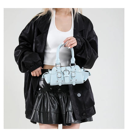 🍒Shoulder & crossbody bag in one solid popularity hot trendy stylish design y2k handbags for women fashion accessories Bag A Beaut Bits-y Bag