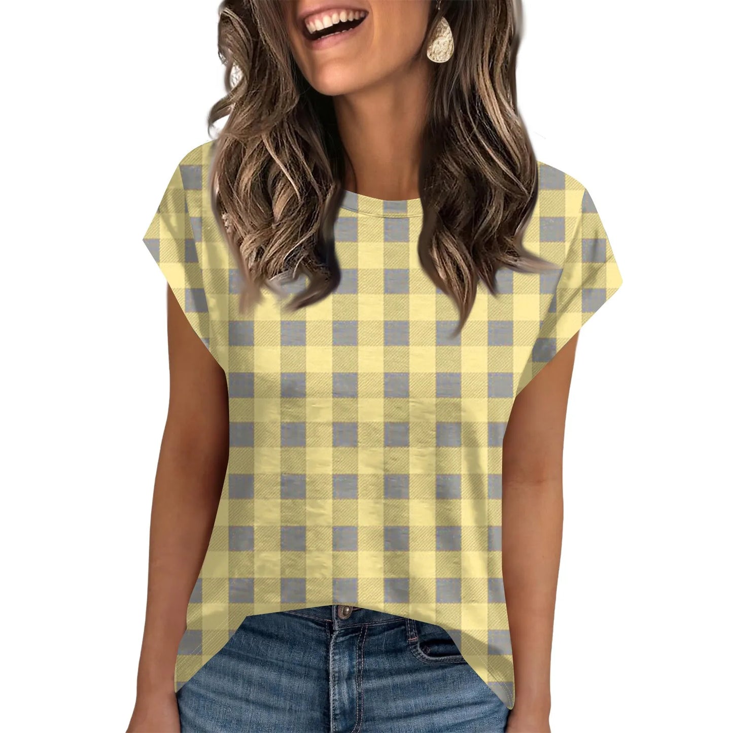 🍒Womens summer tops crop striped workout tee cap sleeve t-shirt to wear under jacket fashion trendy clothes