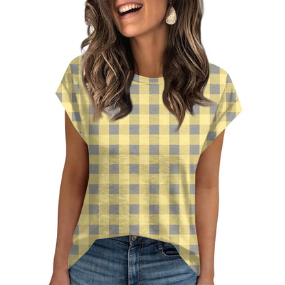 🍒Womens summer tops crop striped workout tee cap sleeve t-shirt to wear under jacket fashion trendy clothes