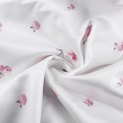 🍒White floral satin maxi dress for women casual or occasion wedding guest beach vacation outfit flower printed v-neck dress womens fashion slim fit waist short butterfly sleeve long summer wear with short sleeves high waist cute comfy casu-casion