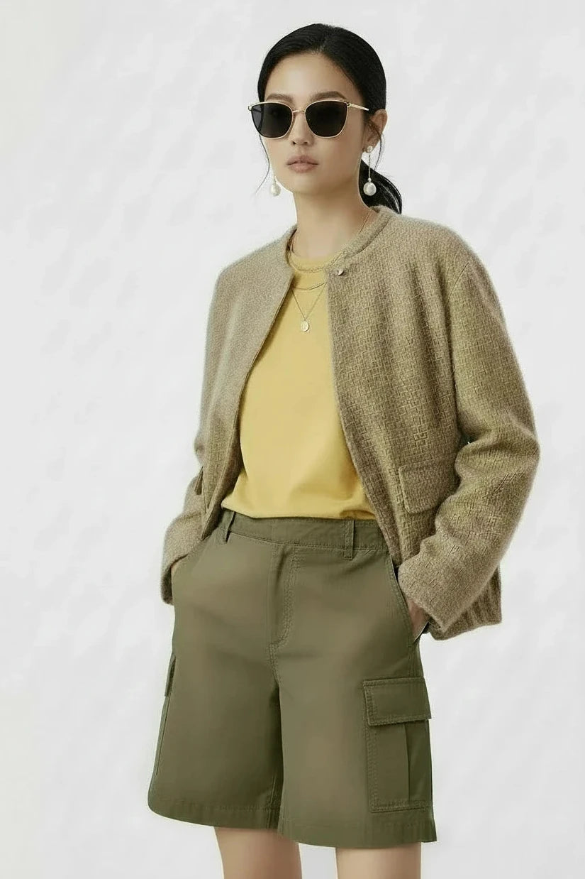 🍒Sequin bomber Jacket women Y2k gold Colour stand collar short coat long sleeve  spring fashion high Streetwear occasion wear smart casual clothing for women  Spring Into Shimmer