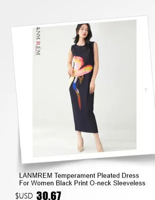 🍒Sleeveless pleated dress for women turtleneck outfit single colour solid fashion smart casual women party wear occasion clothing style 3D fold designer dresses Fashion A Fold