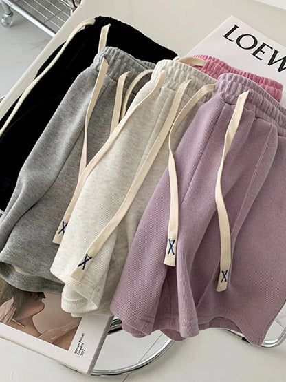 🍒Womens summer shorts pastel colours elasticated waist shorties lovely style sweet simple female summer fashion clothing Look Fruity In Pastels Or Be A Dolly To Yourself And Get A Mixture