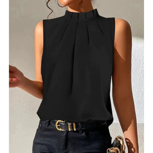 🍒Cold shoulder black top short sleeve design office wear women Ladie blousese summer casual wear feminine shirt Choose Chic