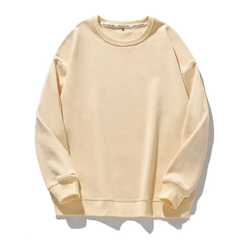 🍒Cotton sweatshirt for women long sleeve knitted pullover loose streetwear fashion quality essential clothing for women casual wear Ease- ssential