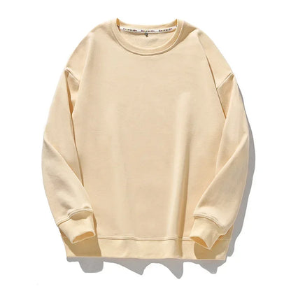 🍒Cotton sweatshirt for women long sleeve knitted pullover loose streetwear fashion quality essential clothing for women casual wear Ease- ssential