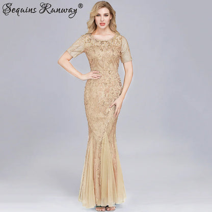 🍒Sequin maxi cocktail dress long bridesmaid prom outfit for special occasion party club bodycon vintage style clothing You'll Fish This Mermaid Out Time &Time