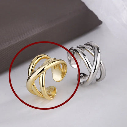 🍒925 Sterling silver rings for women geometric fine jewellery finger adjustable rings Interware cubic zirconia accessorize trendy jewellery for women birthday gifts