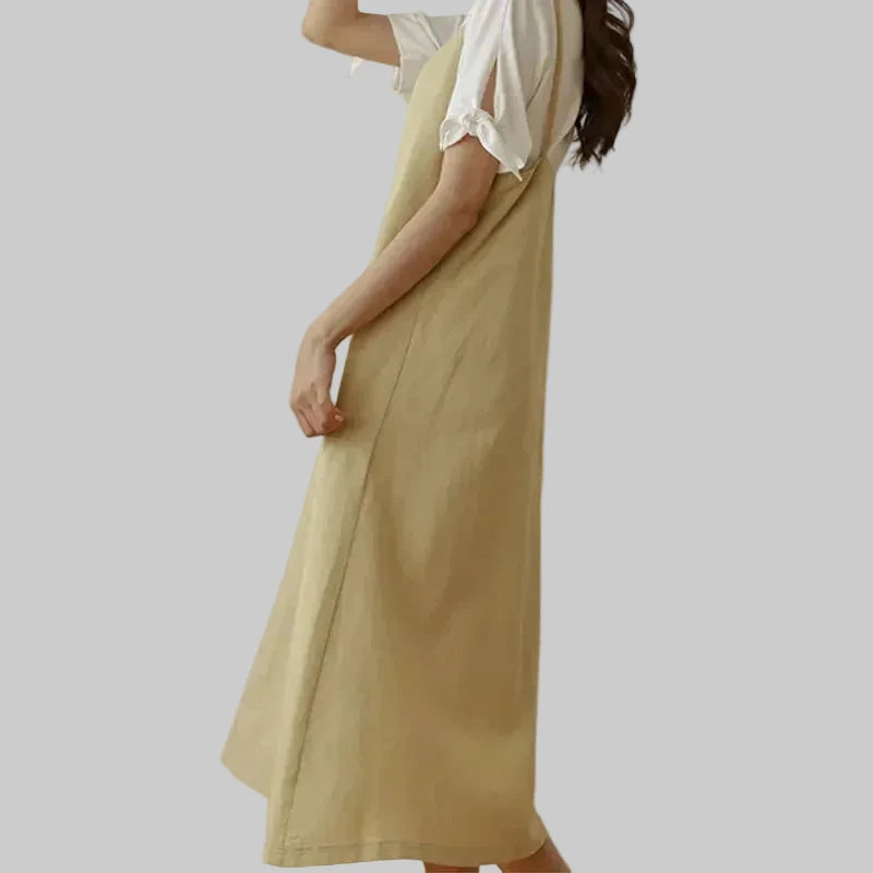 🍒Elegant Loose dresses for women sleeveless fashion clothes  for summer outfits with spaghetti straps cotton rich clothing Cash Ceeper Casuals