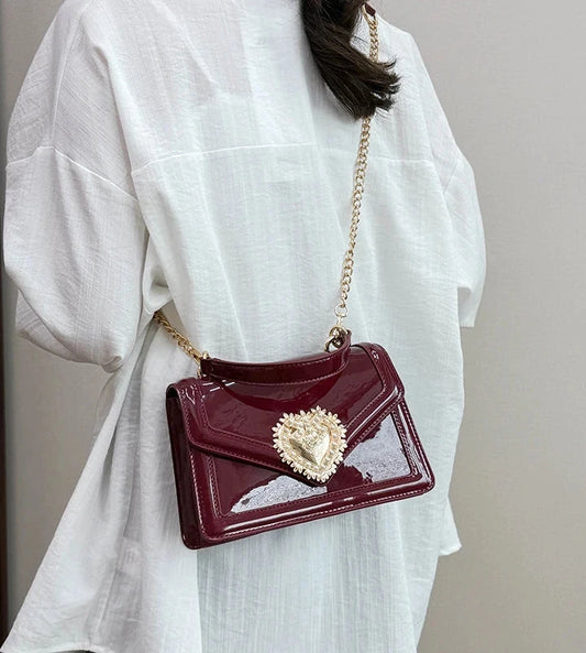 🍒Light luxury handbag for women trendy versatile buckle flap shoulder bag female smart casual chain crossbody Trianglie Trendy