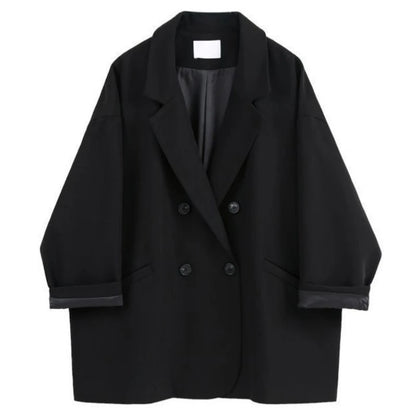🍒Oversize blazer for womens suit jacket loose fit casual clothing street wear coat loose Jacket style solid fashion clothes Dont Overide A Staple Oversize