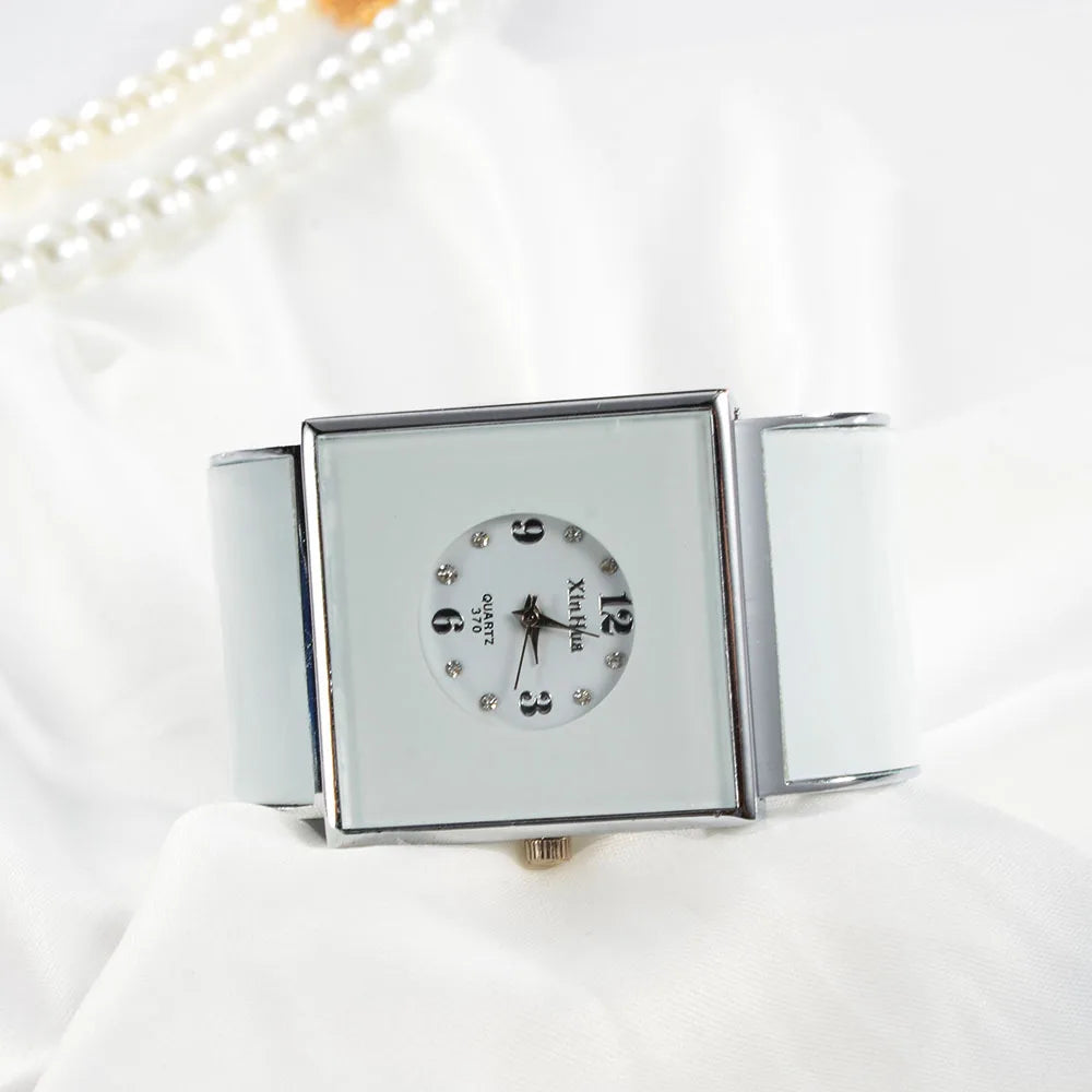 🍒Bangle watch for women casual simple dial stainless steel jewellery wristwatch charming bracelet smart casual quartz watches  Get Watched