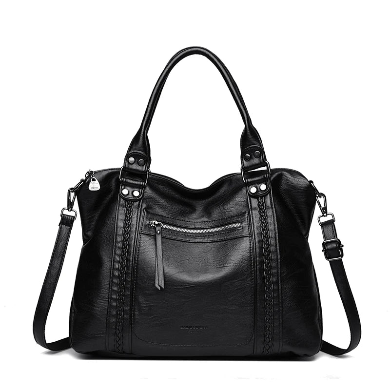 🍒Soft faux leather shoulder crossbody bags for women hot luxury handbag Designer casual tote office work bag Clever Faux Leather