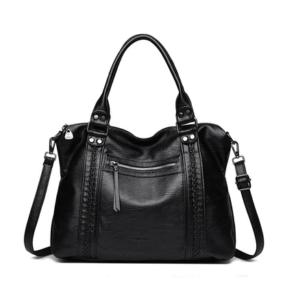 🍒Soft faux leather shoulder crossbody bags for women hot luxury handbag Designer casual tote office work bag Clever Faux Leather