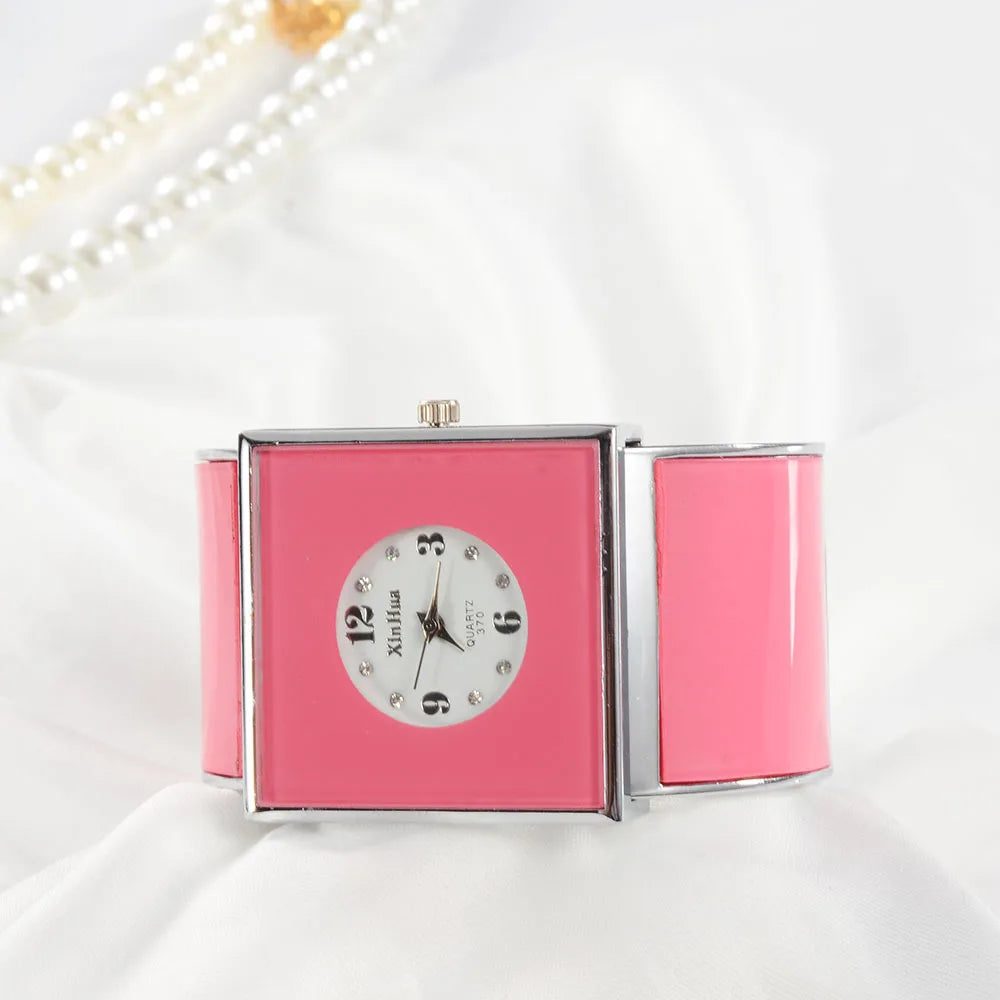 🍒Bangle watch for women casual simple dial stainless steel jewellery wristwatch charming bracelet smart casual quartz watches  Get Watched