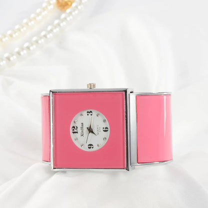 🍒Bangle watch for women casual simple dial stainless steel jewellery wristwatch charming bracelet smart casual quartz watches  Get Watched