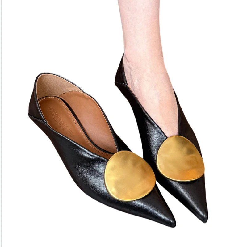🍒Luxury gold shoes for women kitten heel shoes pointed toe foot wear low heel designer shoes fashion pumps DISCover these you wont be disaPOiNTed
