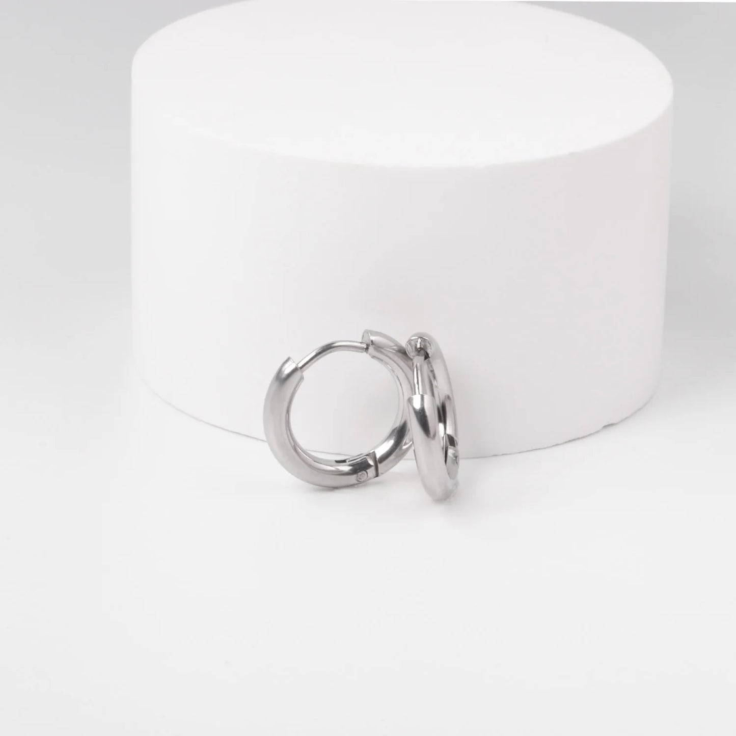 🍒 Stainless Steel Hoop Earrings enamel love heart Women Oil Drip jewelry Blue Black Red dangle drop earrings Always Love Drops