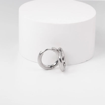 🍒 Stainless Steel Hoop Earrings enamel love heart Women Oil Drip jewelry Blue Black Red dangle drop earrings Always Love Drops