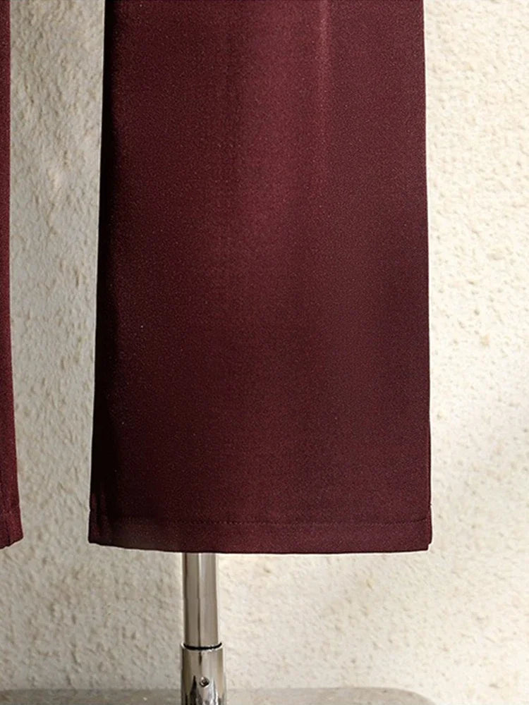 🍒Winter suit pants for Women office elegant high waist trousers wide leg high waist with Pockets smart casual clothing Widely Cool