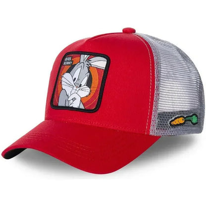 🍒Cartoon baseball cap high quality unisex embroidered patch baseball cap unisex trucker hat mesh hats for women sun hat