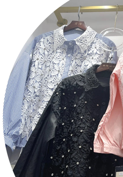 🍒Sequin shirt with beading ruffle blouse for women black occasion shirt Y2k long sleeve occasion top feminine fashion evening wear party wear tops Look Frilling In Your Frilly Frills