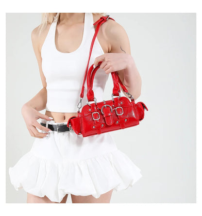🍒Shoulder & crossbody bag in one solid popularity hot trendy stylish design y2k handbags for women fashion accessories Bag A Beaut Bits-y Bag