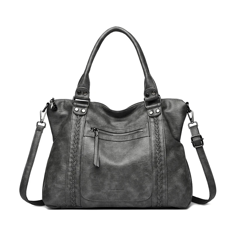 🍒Soft faux leather shoulder crossbody bags for women hot luxury handbag Designer casual tote office work bag Clever Faux Leather