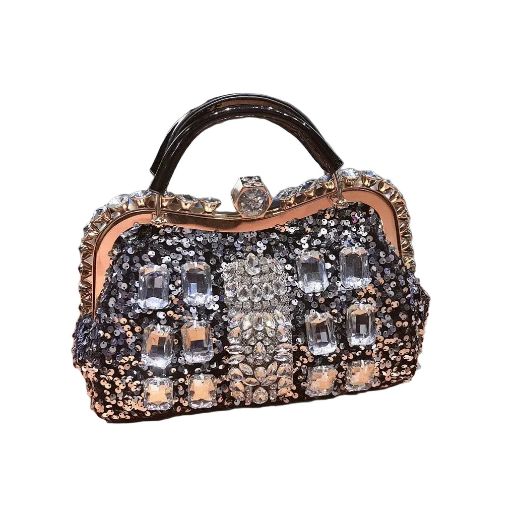 🍒Diamond sequin bag designer handbag brand fashion encrusted embellished crossbody body shoulder bags for evening wear occassion Rush For This Crust