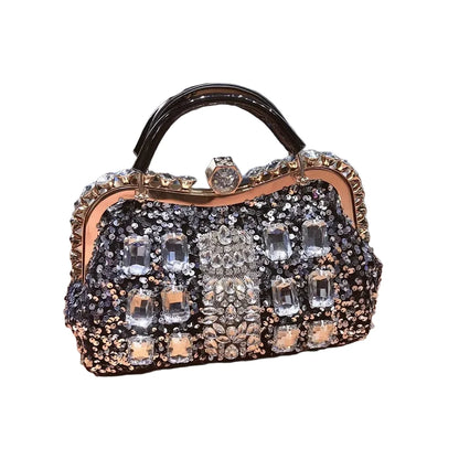 🍒Diamond sequin bag designer handbag brand fashion encrusted embellished crossbody body shoulder bags for evening wear occassion Rush For This Crust