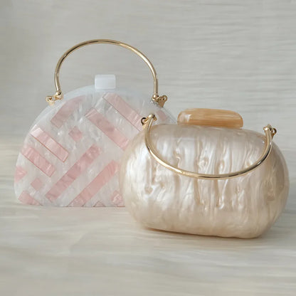 🍒Acrylic luxury handbag trendy handbags for women's fashion accessories boutique bag for  party wear evening bag cute wedding box bag vintage clutch occasion bags WAVE goodbye to boring bags with this SEA Green