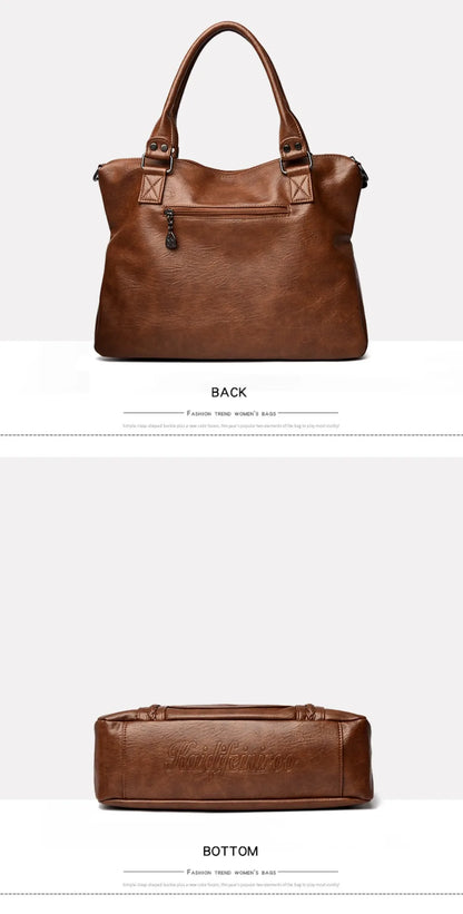 🍒Soft faux leather shoulder crossbody bags for women hot luxury handbag Designer casual tote office work bag Clever Faux Leather