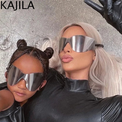 🍒Oversized sunglasses rimless shades unisex sunnies for   women Y2K sports eyeglasses luxury designer shades eyewear trendy party glasses futuristic sunglasses designer Dont RISk losing this for your FUTURe just TICk