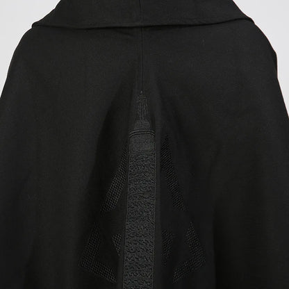 🍒Oversized zipped coat women's fashion solid color long sleeve casual drawstring jacket black designer style spring autumn clothing   Big Up To Oversized Cool