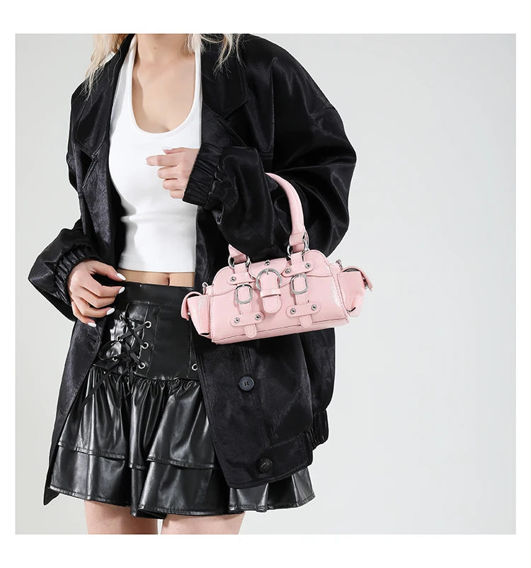 🍒Shoulder & crossbody bag in one solid popularity hot trendy stylish design y2k handbags for women fashion accessories Bag A Beaut Bits-y Bag