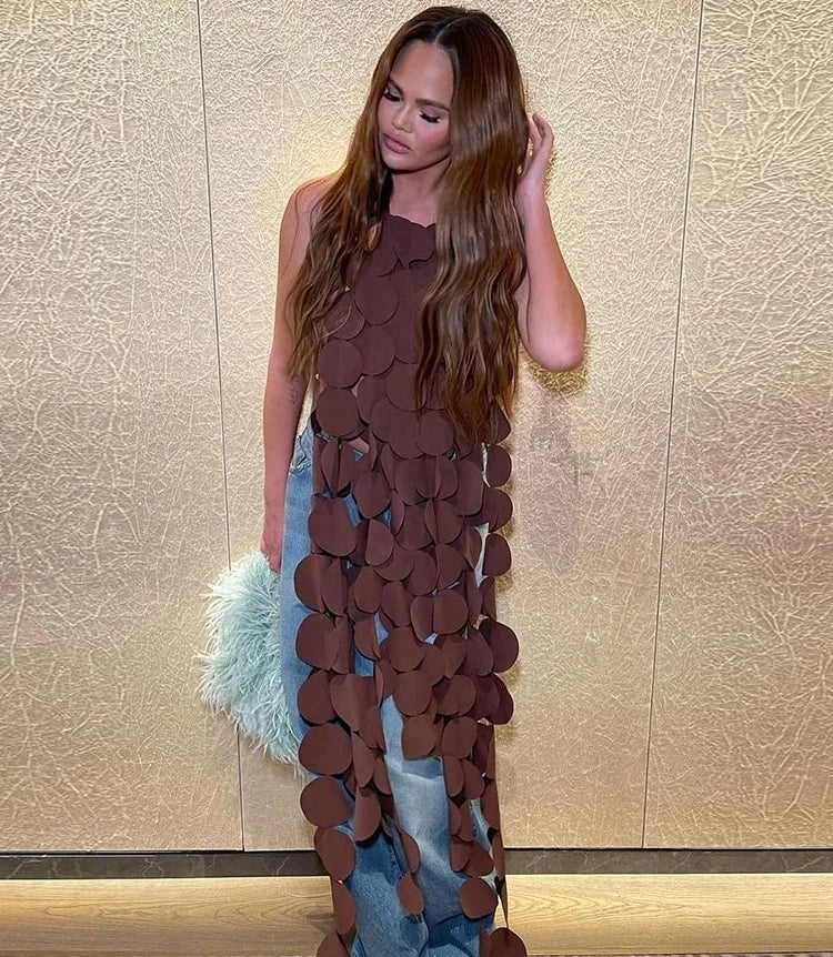 🍒Womens backless top hollow out casual halter top club wear party wear irregular clothing