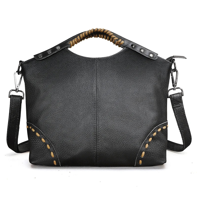 🍒genuine leather designer tote bags for women thick soft real leather luxury designer shopper bags tote purse with zipper grab bag leather silver crossbody bag Shine With Silver style Boast With Browns Back Up With Black