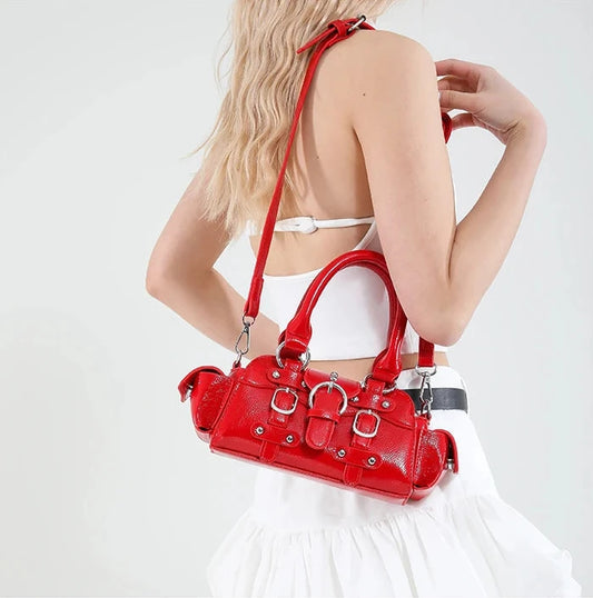 🍒Shoulder & crossbody bag in one solid popularity hot trendy stylish design y2k handbags for women fashion accessories Bag A Beaut Bits-y Bag