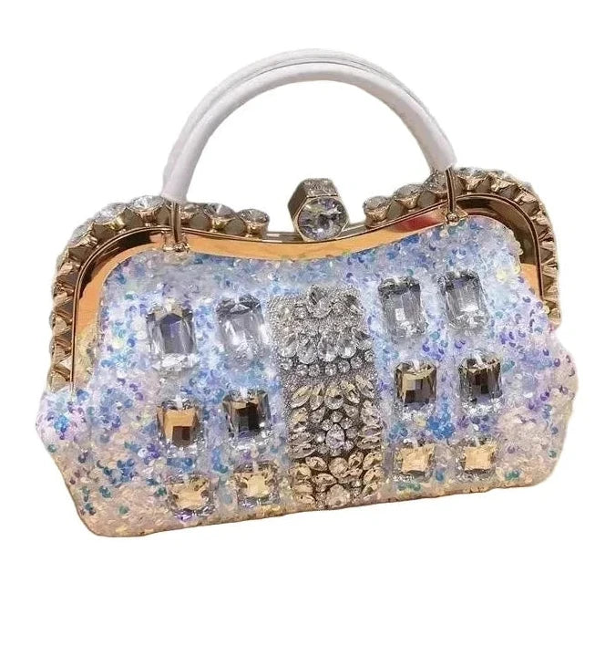 🍒Diamond sequin bag designer handbag brand fashion encrusted embellished crossbody body shoulder bags for evening wear occassion Rush For This Crust