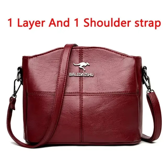 🍒 Crocodile embossed bag crossbody for women female shoulder bag messenger bag grab bag tote bag luxury designer handbags 3 layers Handle A Snap Crocodile